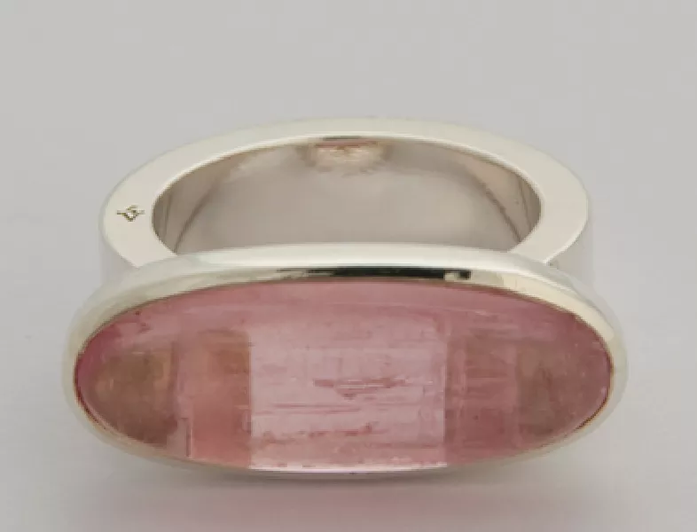 Bague avec quartz rose
